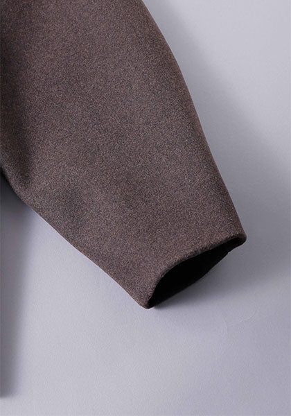 KELEN ケレン | NO COLLAR EGG JACKET カラー:BROWN