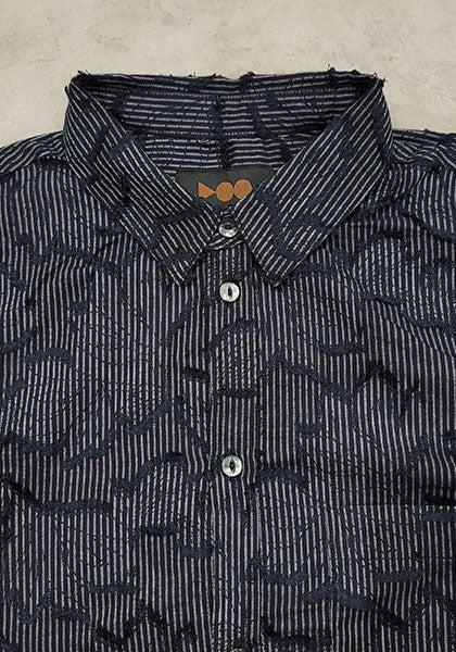 VOO ヴォー | STRIFLOWER SHIRTS カラー:BLACK