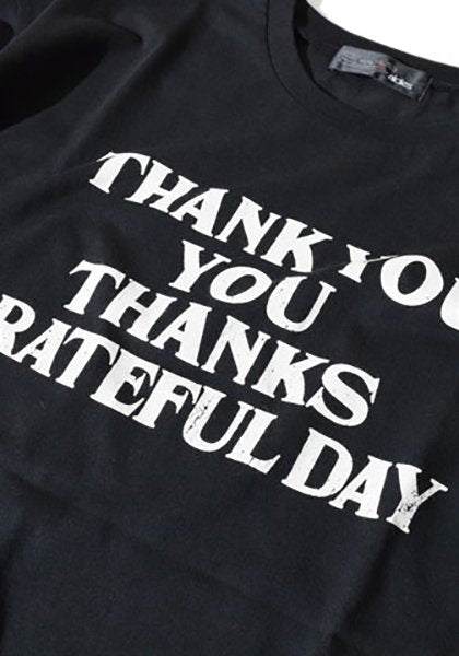 ALDIES アールディーズ | Thank You Half Sleeve T カラー:ブラック