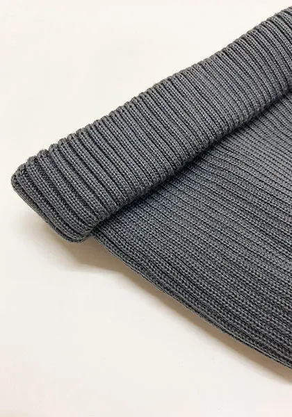 ROTOTO 로토토 | 코튼 롤업 비니 컬러 : D.GRAY