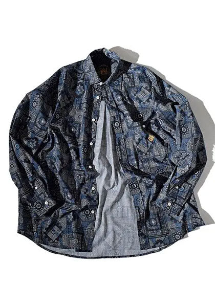 ALDIES アールディーズ | Bandana Shirts カラー:ネイビー