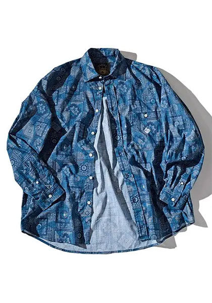 ALDIES アールディーズ | Bandana Shirts カラー:ブルー