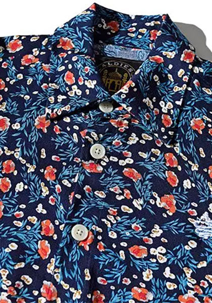 ALDIES アールディーズ | Small Flower Shirts カラー:ネイビー
