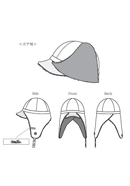 remilla ボア帽 タイプ:ウェザークロス
