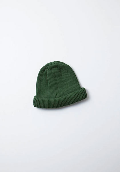 ROTOTO ロトト | COTTON ROLL UP BEANIE カラー : D.GREEN