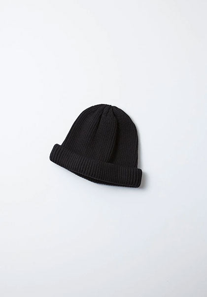 ROTOTO ロトト | COTTON ROLL UP BEANIE カラー : BLACK