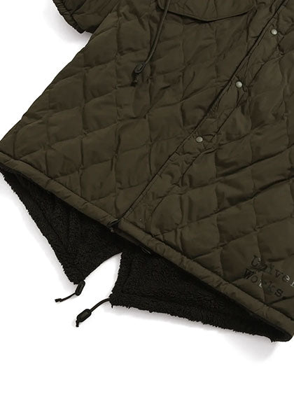 TAION 体温 リバーシブル ダウン×ボア モッズジャケット