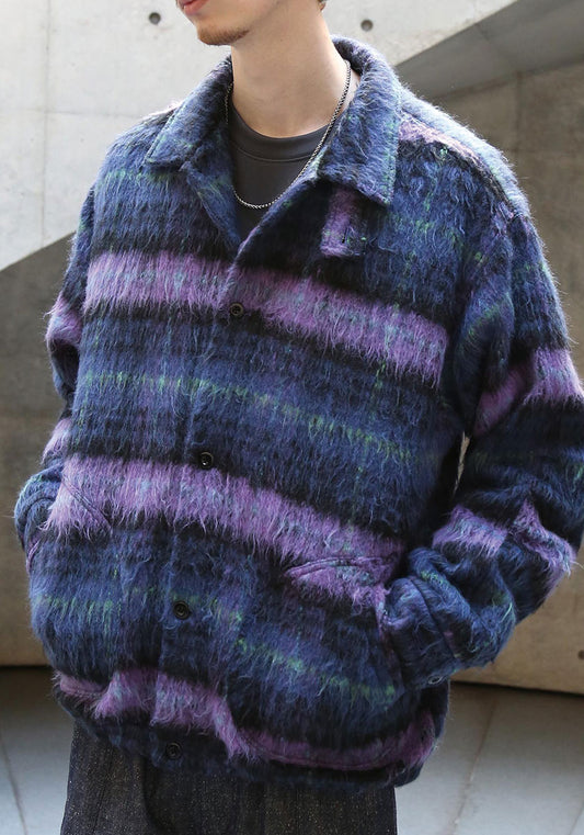QUOLT クオルト | WOOLY JKT カラー:NAVY-PURPLE