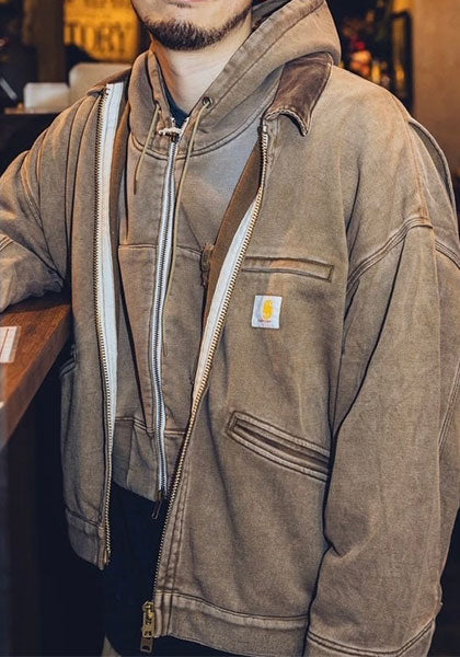 IMPRESTORE インプレストア DOUBLE ZIP WORK JKT カラー:ベージュ