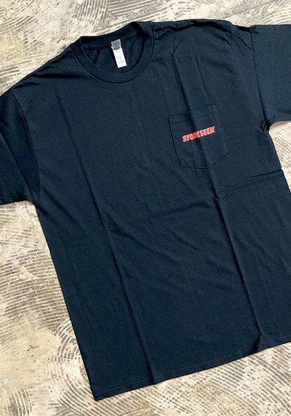 RAGELOW×STORESEEK POCKET TEE カラー:ブラック