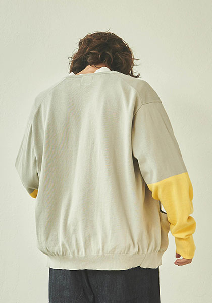 KELEN ケレン | HIGH GAUGE KNIT CARDI / コットンハイゲージ ニットカーデ カラー:GRAY