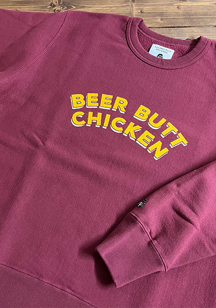 TACOMA FUJI RECORDS タコマフジレコード | BEER BUTT CHICKEN SWEATSHIRT designed by Motonobu Nakamura