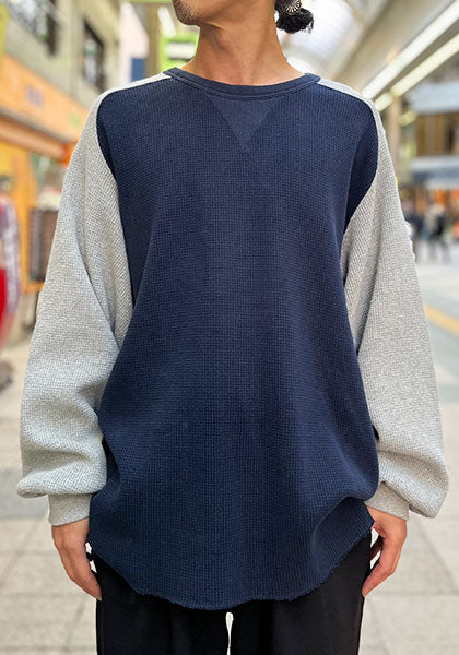 IMPRESTORE インプレストア | サーマルカットソー カラー:NAVY&GRAY