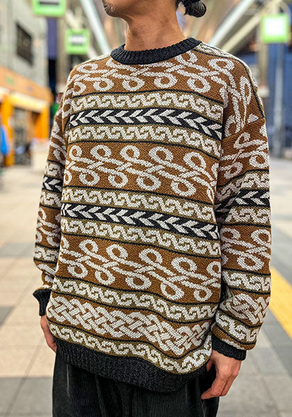 Nasngwam.(ナスングワム) | BRAID KNIT カラー:BROWN