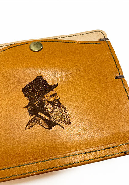 natural hands ナチュラルハンズ | SEEK別注ミニウォレット カラー:ナチュラル×ブラウン