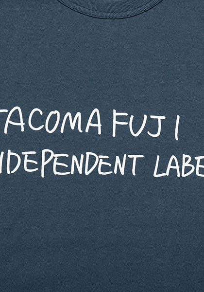 TACOMA FUJI RECORDS タコマフジレコード | INDEPENDENT LABEL Tシャツ designed by Ken Kagami カラー:ネイビー