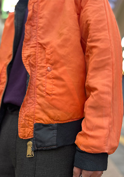 VOO ヴォー | MA-1 feat. LIF サイズ:KING(L-XL中間) カラー:BLACK