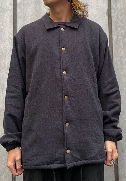 A HOPE HEMP | Back Boa Coach Jacket, Color: Black