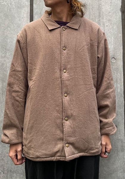 A HOPE HEMP | Back Boa Coach Jacket, Color: Khaki Brown