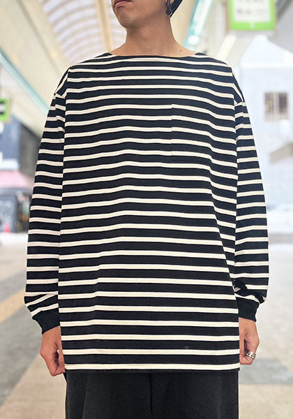 HALF TRACK PRODUCTS ハーフトラックプロダクツ | Long T / ボートネックロングスリーブ カラー:ボーダー