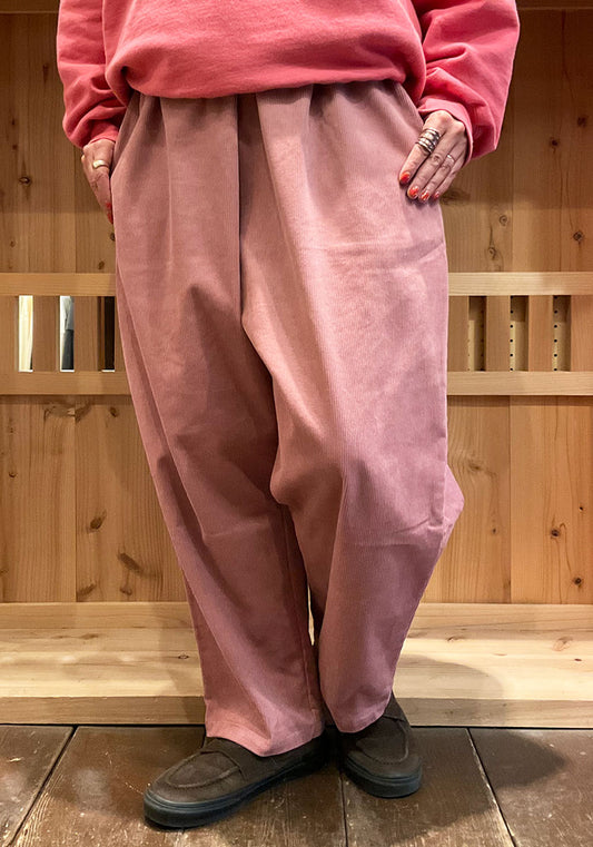 VOIRY ヴォイリー | SUNDAY PANTS CORDUROY カラー :クラシックローズ