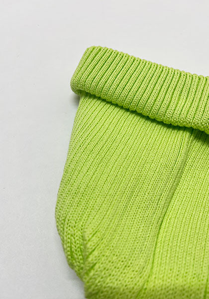 ROTOTO ロトト | COTTON ROLL UP BEANIE カラー : LIME GREEN