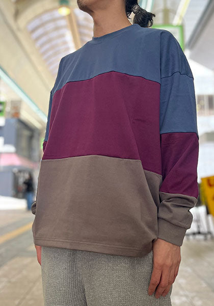 VOO ヴォー | TRIO LT / ファットボーダーカットソー カラー:PURPLE