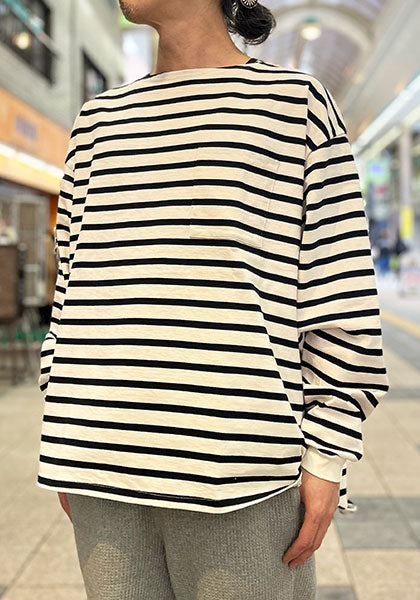 HALF TRACK PRODUCTS ハーフトラックプロダクツ | Long T / ボートネックロングスリーブ カラー:ボーダー