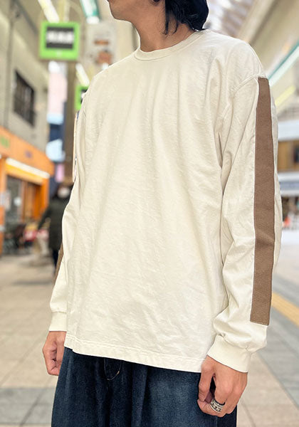 GYPSY&SONS 집시 앤 샌즈 | LINE SLEEVE L/S SLIT CREW 칼라:아이보리