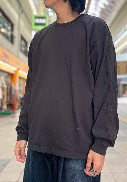 GYPSY&SONS 집시 앤 샌즈 | LINE SLEEVE L/S SLIT CREW 칼라:블랙