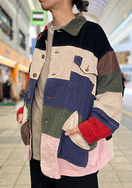 IMPRESTORE / インプレストア CORDUROY RAINBOW LAKE JACKET / コーデュロイパッチワークジャケット