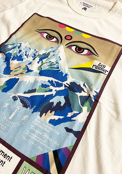 TACOMA FUJI RECORDS タコマフジレコード | ROAD TO THE HIMALAYAN RACE Tシャツ designed by Jerry UKAI