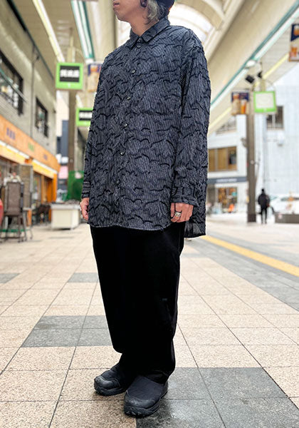 VOO ヴォー | STRIFLOWER SHIRTS カラー:BLACK