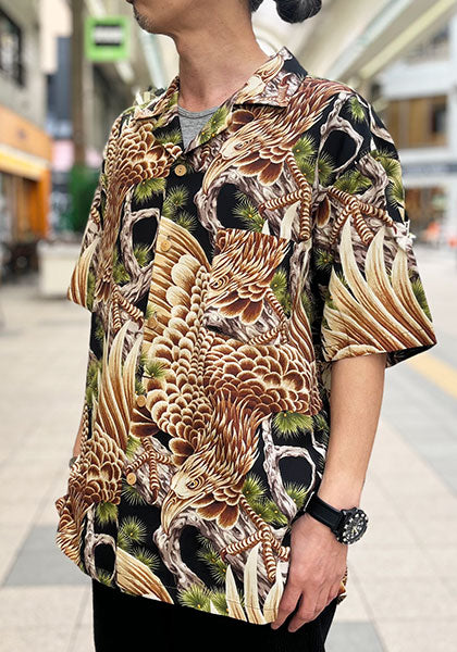 GYPSY&SONS ジプシーアンドサンズ | ALOHA SHIRTS 鷹シャツ カラー:ブラック