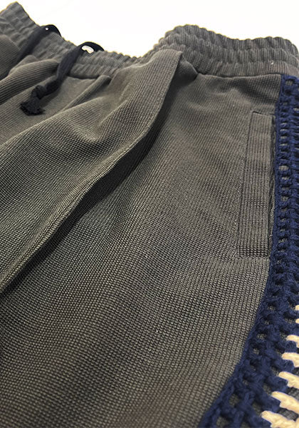 KELEN ケレン | KNIT LINE TROUSER / ニットライントラウザー カラー:チャコール