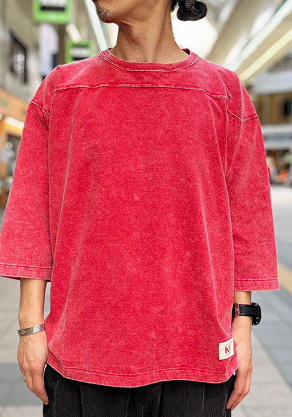 IMPRESTORE インプレストア FOOTBALL HALF SLEEVE / フットボールTEE カラー : FADED RED