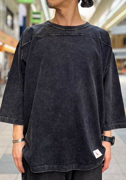 IMPRESTORE インプレストア FOOTBALL HALF SLEEVE / フットボールTEE カラー : FADED BLACK