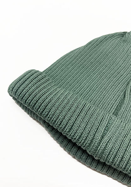 ROTOTO ロトト | COTTON ROLL UP BEANIE カラー : SEA GREEN