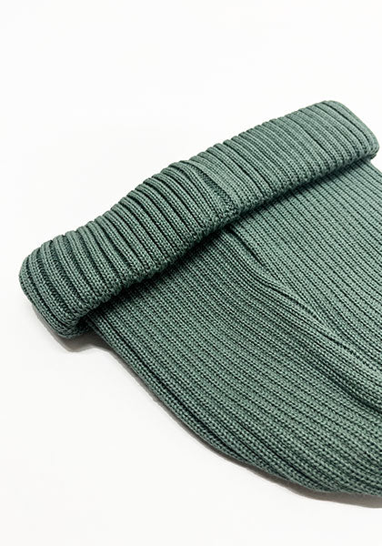 ROTOTO ロトト | COTTON ROLL UP BEANIE カラー : SEA GREEN