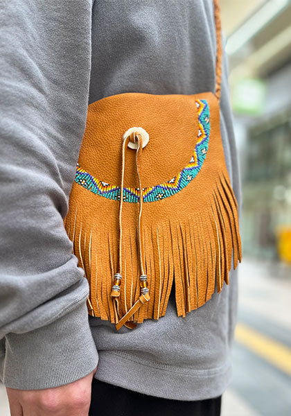 Nasngwam×EARLY MORNING | DEARSKIN BEADS MEDICINE BAG / Deerskin medicine bag