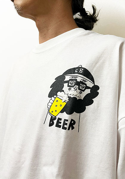 CHI-BEE BEER ロンT カラー:WHITE