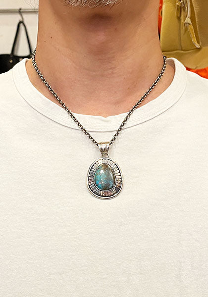 Herman Vandever / ハーマンバンデバー サンバースト Emerald Valley Turquoise Pendant Top