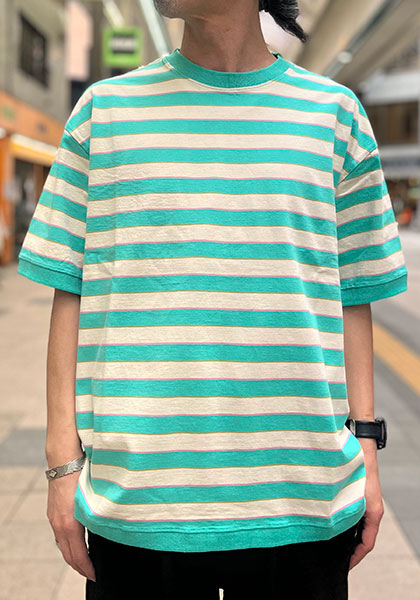 IMPRESTORE(インプレストア) BORDER RIB TEE カラー : 金宮ボーダー