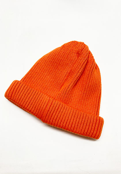 ROTOTO ロトト | COTTON ROLL UP BEANIE カラー : ORANGE – SEEK