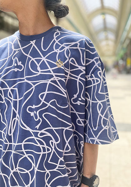 ALDIES | Snake Big T Color: Navy