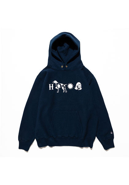 TACOMA FUJI RECORDS タコマフジレコード | HUNTING DOG HOODIE designed by Jerry UKAI  カラー：NAVY