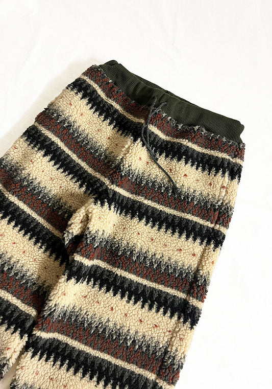 GREEN CLOTHING グリーンクロージング NATIVE PANTS|ネイティブ柄ボアフリースパンツ