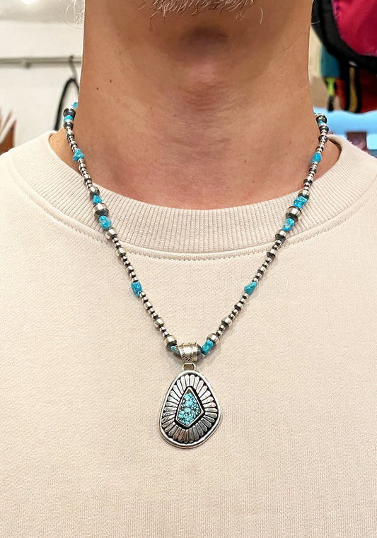 Herman Vandever / ハーマンバンデバー サンバースト I NEVADA BLUE TURQUOISE PENDANT TOP