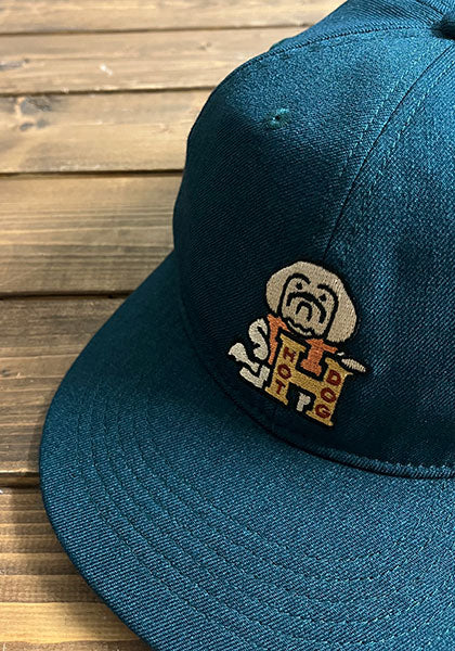 TACOMA FUJI RECORDS タコマフジレコード | HOT DOG VINTAGE LOGO CAP designed by Hiroshi Iguchi カラー:GREEN