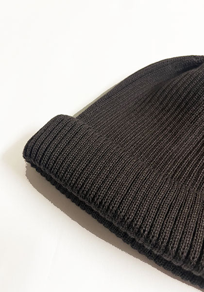 ROTOTO ロトト | COTTON ROLL UP BEANIE カラー : D.BROWN